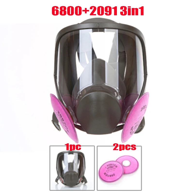 Protection 3/15/17 For 1 safety-type respirator gas mask 6800 type gas mask Painting Spraying Full face mask