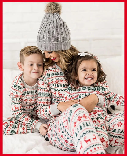 2026 Christmas Family Pajamas Matching Dad Mom And Daughter Xmas Clothes Set Adult Kids Sleepwear For Father Mother Son Outfit