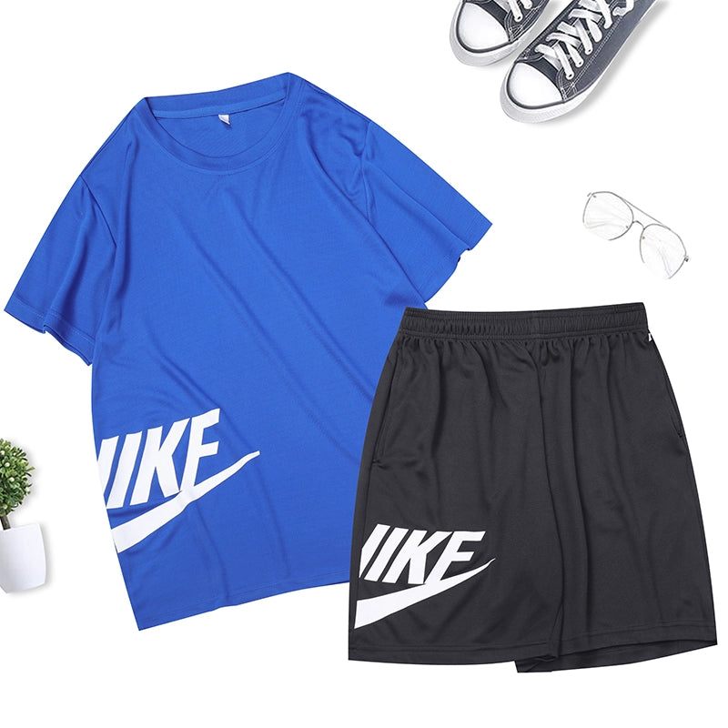 Men's Summer Short Sleeve Quick Drying Clothes Workout Exercise Outfit