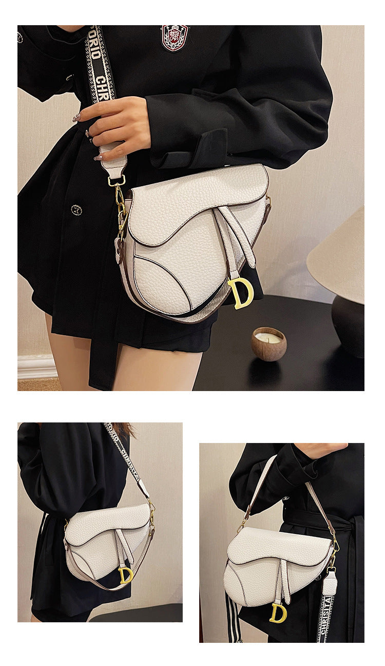 Fashionable and Trendy Women's Saddle Bag with Armpit Strap, 2025 Cross-border New Design, Exclusive and Casual Single Bag
