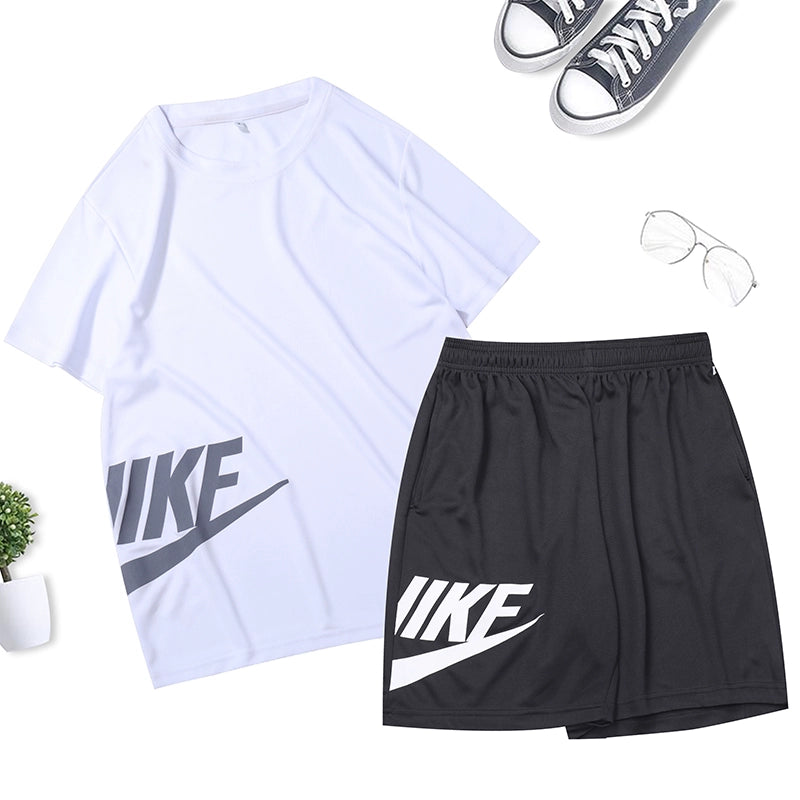 Men's Summer Short Sleeve Quick Drying Clothes Workout Exercise Outfit