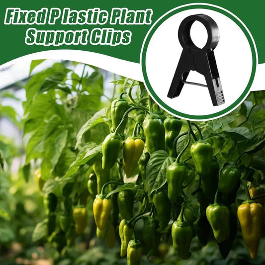Tomato Plant Clips 100 Pieces Tomatoes Clips Plant Stem Support Gardening Supplies Climbing Plant Clip Reusable For