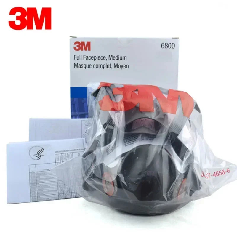 3M 6800 Painting Spraying Respirator Gas Mask Industry Chemcial Full Face Gas Mask Safety Work Filter Dust Full Face Mask Replac