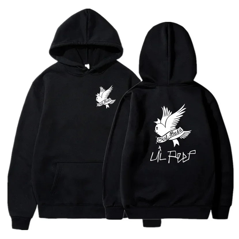 Men's Hoodies Autumn Winter Fashion Lil Peep Printed Trend Sweatshirts Lil Love Women's Plus Fleece Pullover Hip Hop Streetwear