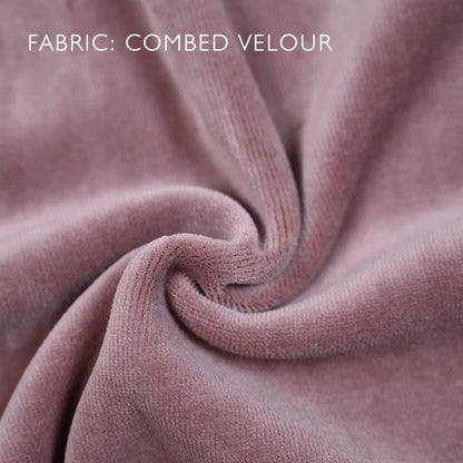 AA-Velour and striped layered set kids clothes sibling matching girl dress boys top baby romper v neck children family matching