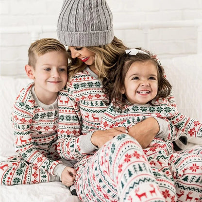 2026 Christmas Family Pajamas Matching Dad Mom And Daughter Xmas Clothes Set Adult Kids Sleepwear For Father Mother Son Outfit