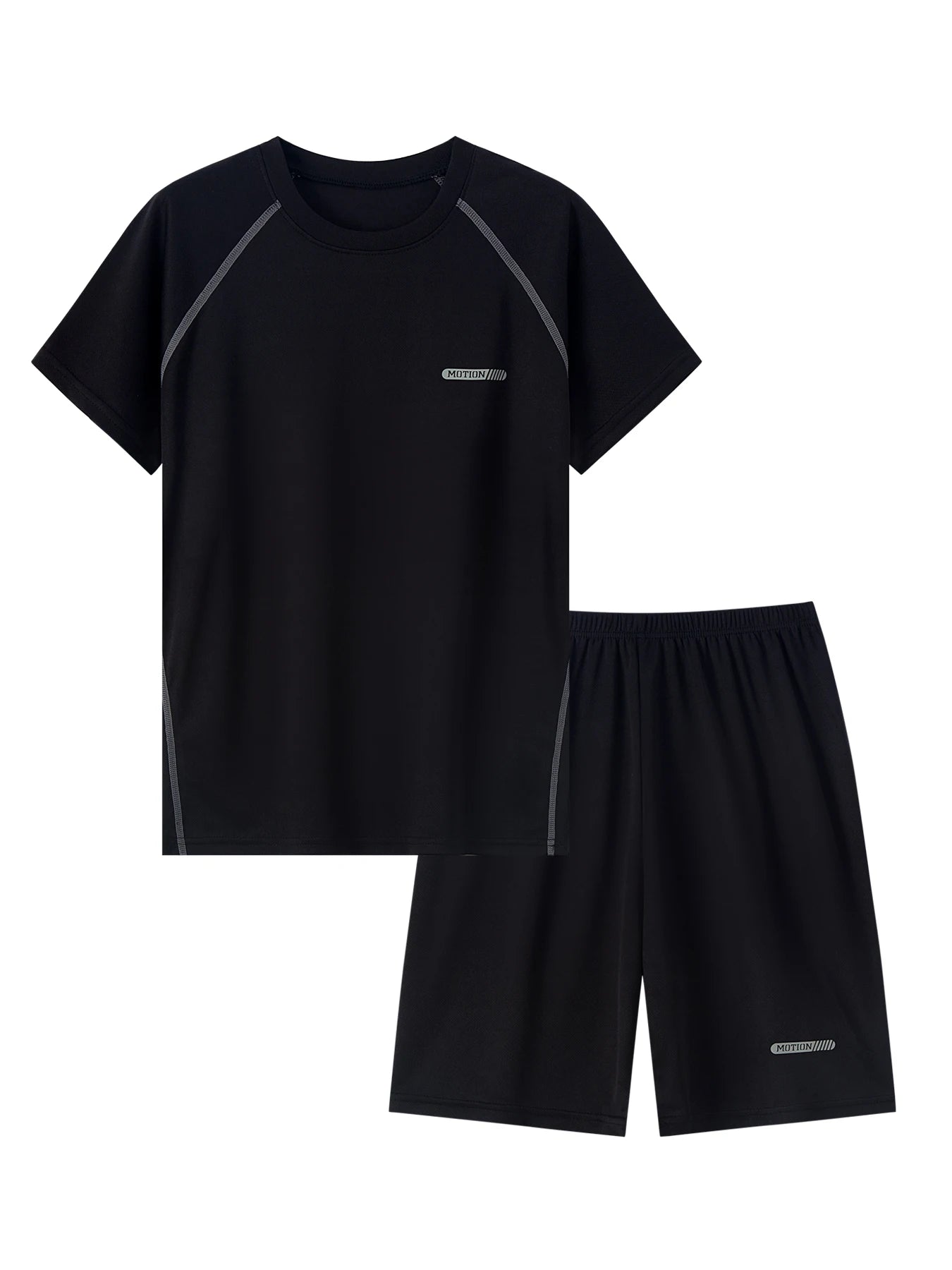 Children's solid color quick-drying sports suit 14+ boys and girls running training 2-piece leisure Joker sports suit
