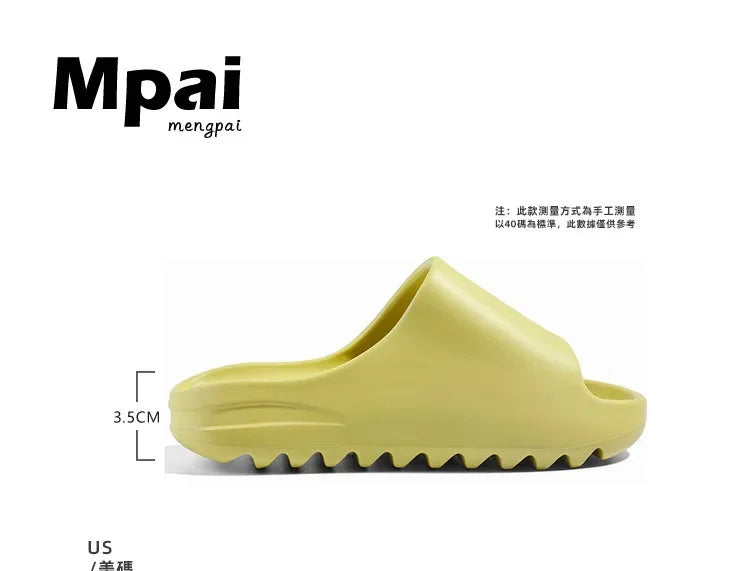 Unisex House Shoes Non-Slip thick Soft Platform Slide Sandals for Women Men Indoor Outdoor Shower Bathroom Slipper for Adult