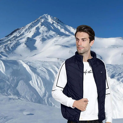 USB Heated Vest Men Electric Warm Vest 3 Temperature Settings Jacket Men Winter Thermal Waistcoat For Sports Hiking Camping