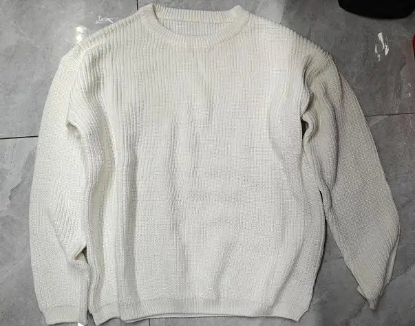 Suefunskry 1PC Mommy and Me Matching Sweaters Solid Color Knitted Long Sleeve Round Neck Warm Pullover Tops for Autumn Winter