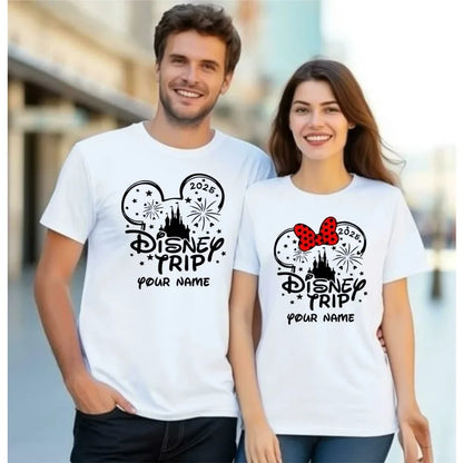 2025 Summer Personalized Disney Trip 2025 T-Shirts Disney 2025 Family Matching Unisex Tee