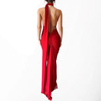 Elegant Maxi Dress For Women Summer 2025 New Bodycon Sleeveless Sexy Backless Strap Dress Cocktail Club Party Dresses Vestidos