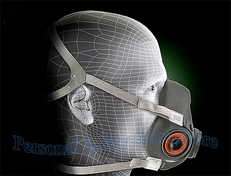 6300 Gas Mask Half-face Dust Shield Anti-fog Safety Goggles 6001 Cartridges Safety Respirator Mask Industrial Labor Paint Spray