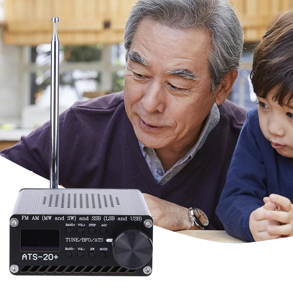 ATS 20 Si4732 Portable Handheld Radio Recorder Full Band Receiver with 0.96 Inch OLED Screen FM AM MW SW SSB LSB USB
