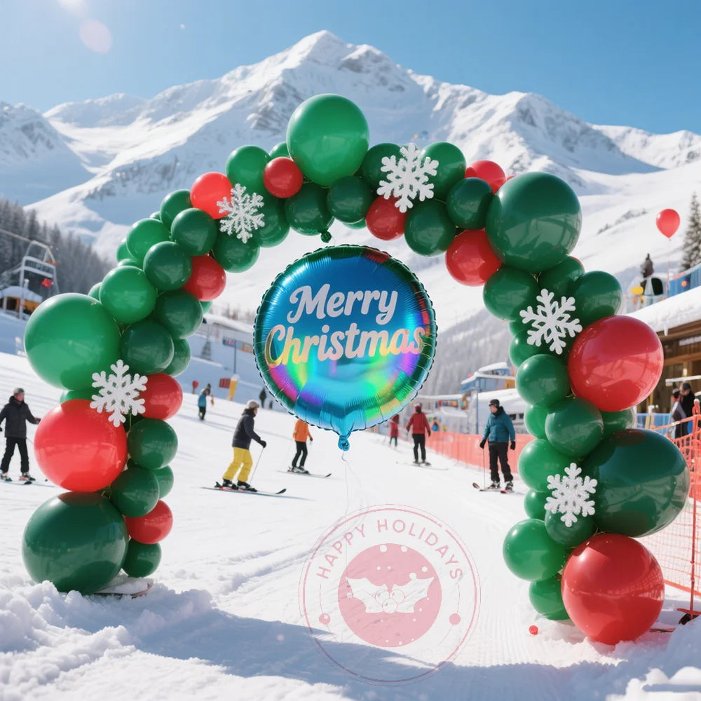 5-20pcs Merry Christmas Balloon Arch Santa Decor Ballon Supplies For Xmas Birthday New Year Party Home Garden Party Decor