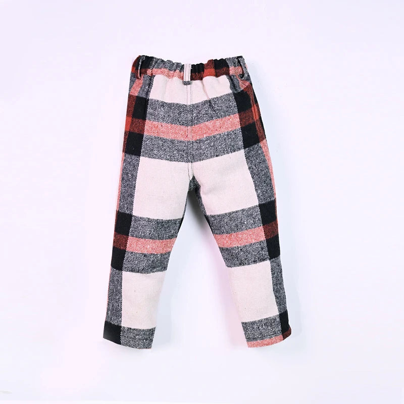 Ali-Plus family clothes set black cotton Mousse cashme plaid girl dress vest shirt black mock neck top plaid for autumn children