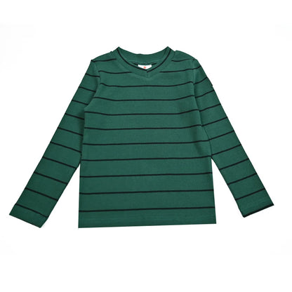 AA-Velour and striped layered set kids clothes sibling matching girl dress boys top baby romper v neck children family matching