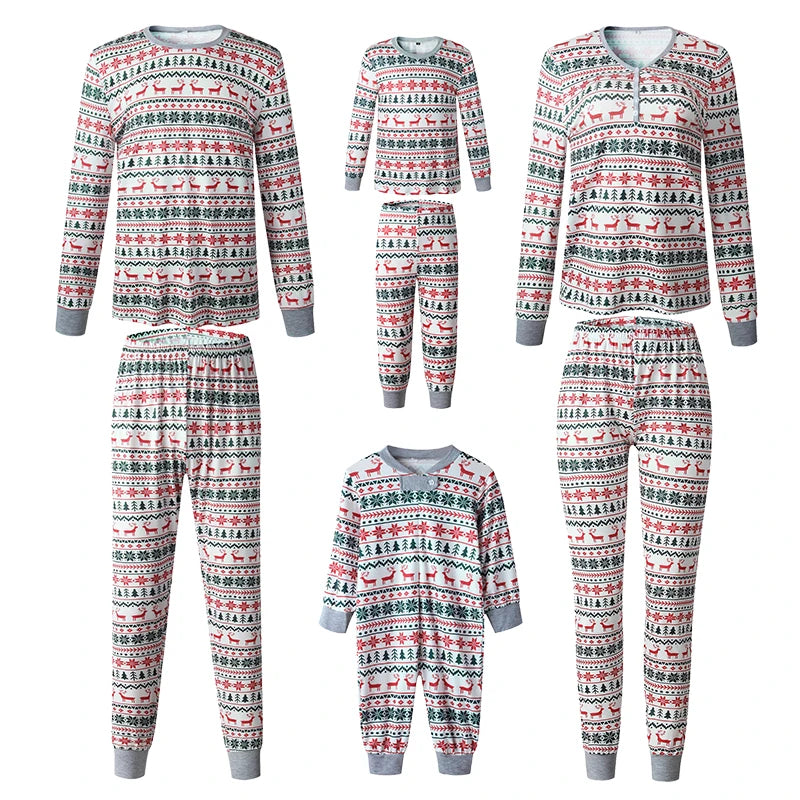 2026 Christmas Family Pajamas Matching Dad Mom And Daughter Xmas Clothes Set Adult Kids Sleepwear For Father Mother Son Outfit