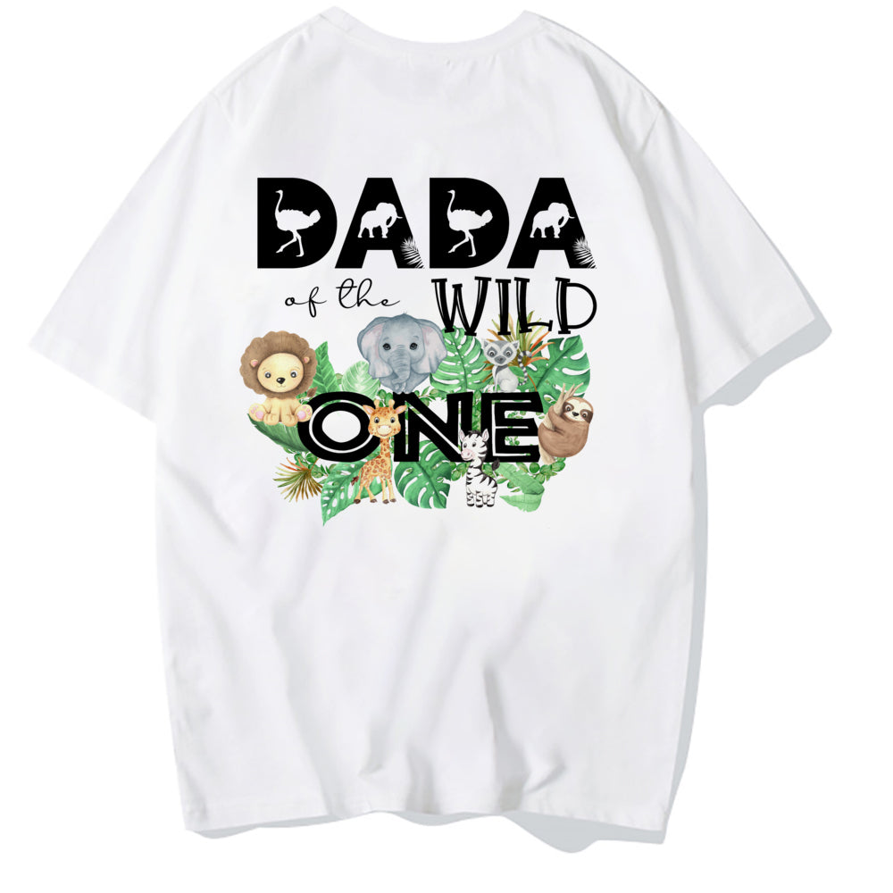 Wild One Family Matching Clother Jungle Party Dad Mom Sister Brother Baby Look Outfits T-shirt One Birthday Family T Shirts Tops