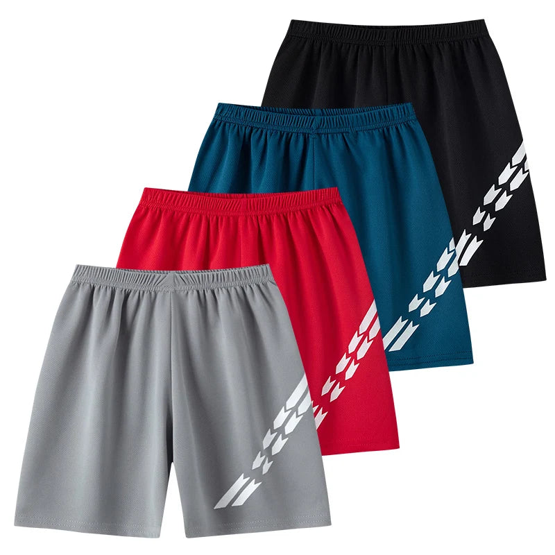 2 Pieces Children's Summer Solid Color Quick Drying Breathable Set Boys' Sports Running Is A Comfortable Top Girls' Loose Shorts