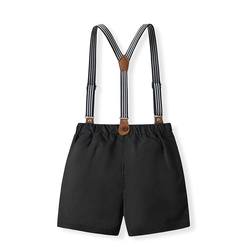 Baby Boys Formal Wear Dress Shirt Vest Pants Bowtie Set Gentleman Outfits for Wedding Party Toddler Little Boys Clothing Set