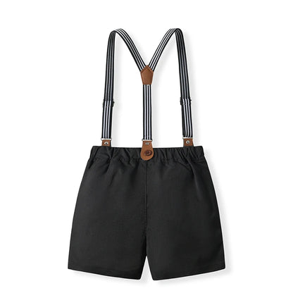 Baby Boys Formal Wear Dress Shirt Vest Pants Bowtie Set Gentleman Outfits for Wedding Party Toddler Little Boys Clothing Set