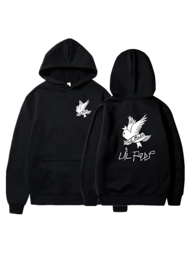 Men's Hoodies Autumn Winter Fashion Lil Peep Printed Trend Sweatshirts Lil Love Women's Plus Fleece Pullover Hip Hop Streetwear