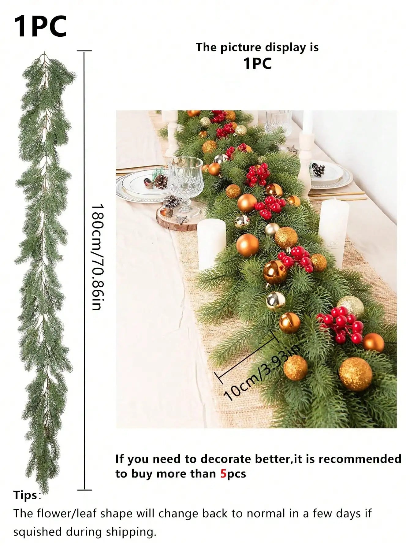 1Pc Artificial Green Plants Christmas Tree Garland Home Party Decorative Outdoor Yard Pine Tree Rattan Hanging Hot Sale Products