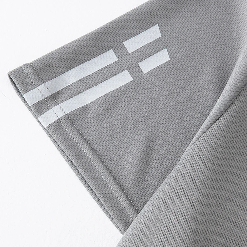2/4 Pcs Men's Summer Quick-drying Mesh Color Short-sleeved T-shirt Young and middle-aged loose plus size fitness running Joker T