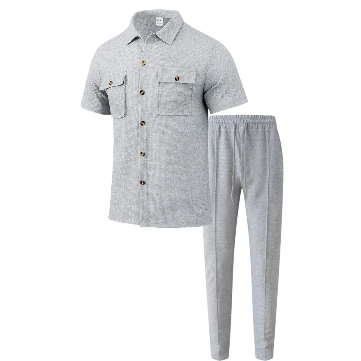 New men's outdoor sportswear 2025 men's short-sleeved trousers casual can wear shirt high-grade summer jacket men's two sets
