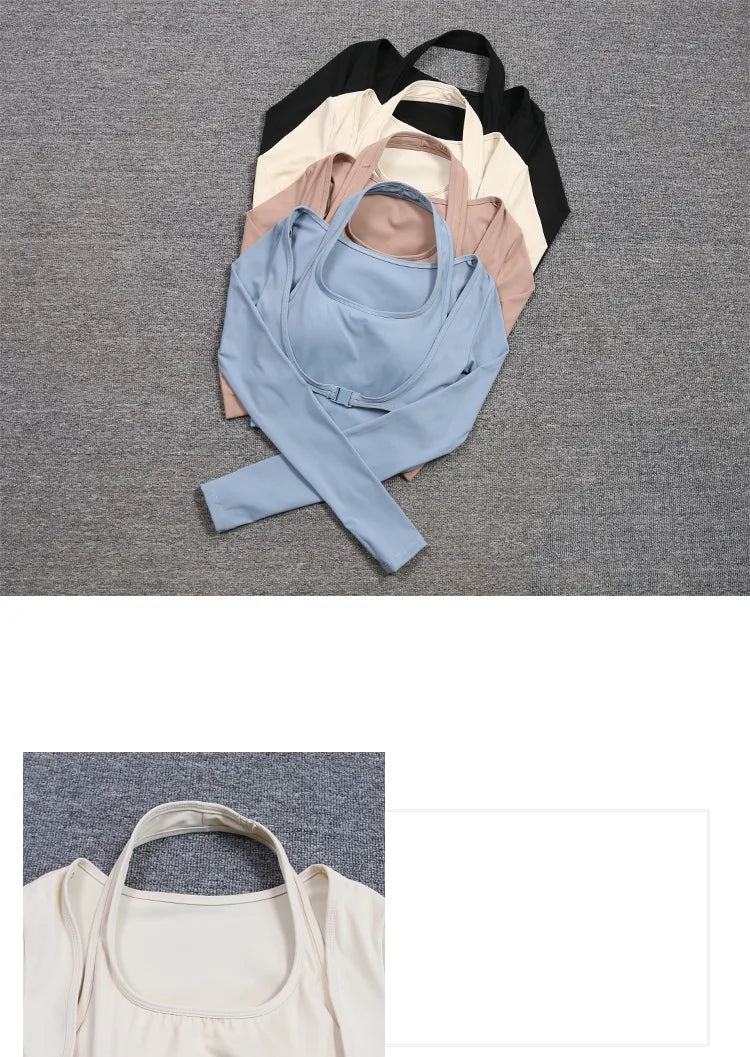 Hanging Neck Yoga Suit Slimming Sports Workout Women Sexy Outdoor Tennis Tops Underwear