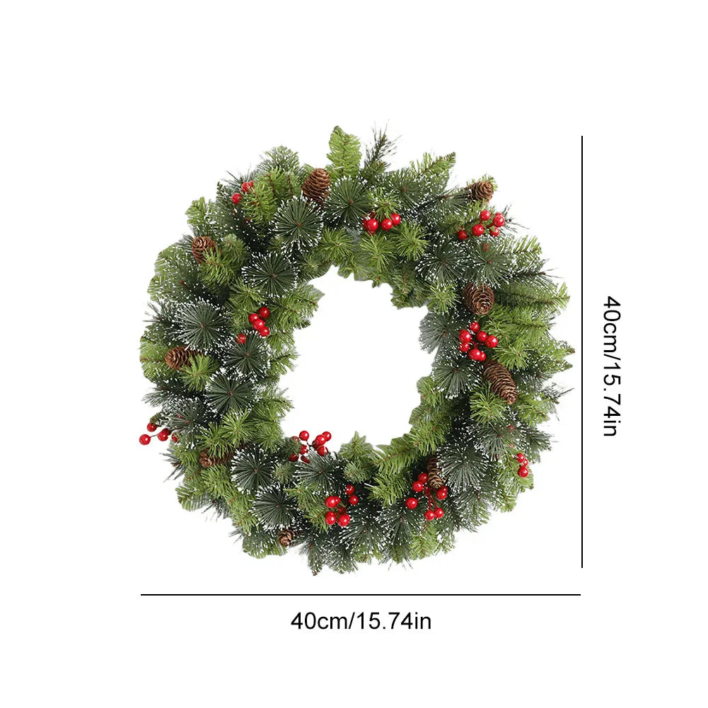 Christmas Hanging Garland Decorative Lighting Holiday Art Wreath Festival Theme Multifunctional Party New Year Decor Props