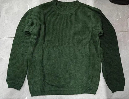 Suefunskry 1PC Mommy and Me Matching Sweaters Solid Color Knitted Long Sleeve Round Neck Warm Pullover Tops for Autumn Winter