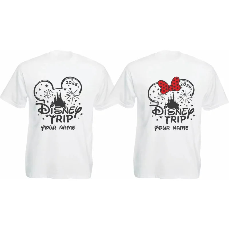 2025 Summer Personalized Disney Trip 2025 T-Shirts Disney 2025 Family Matching Unisex Tee