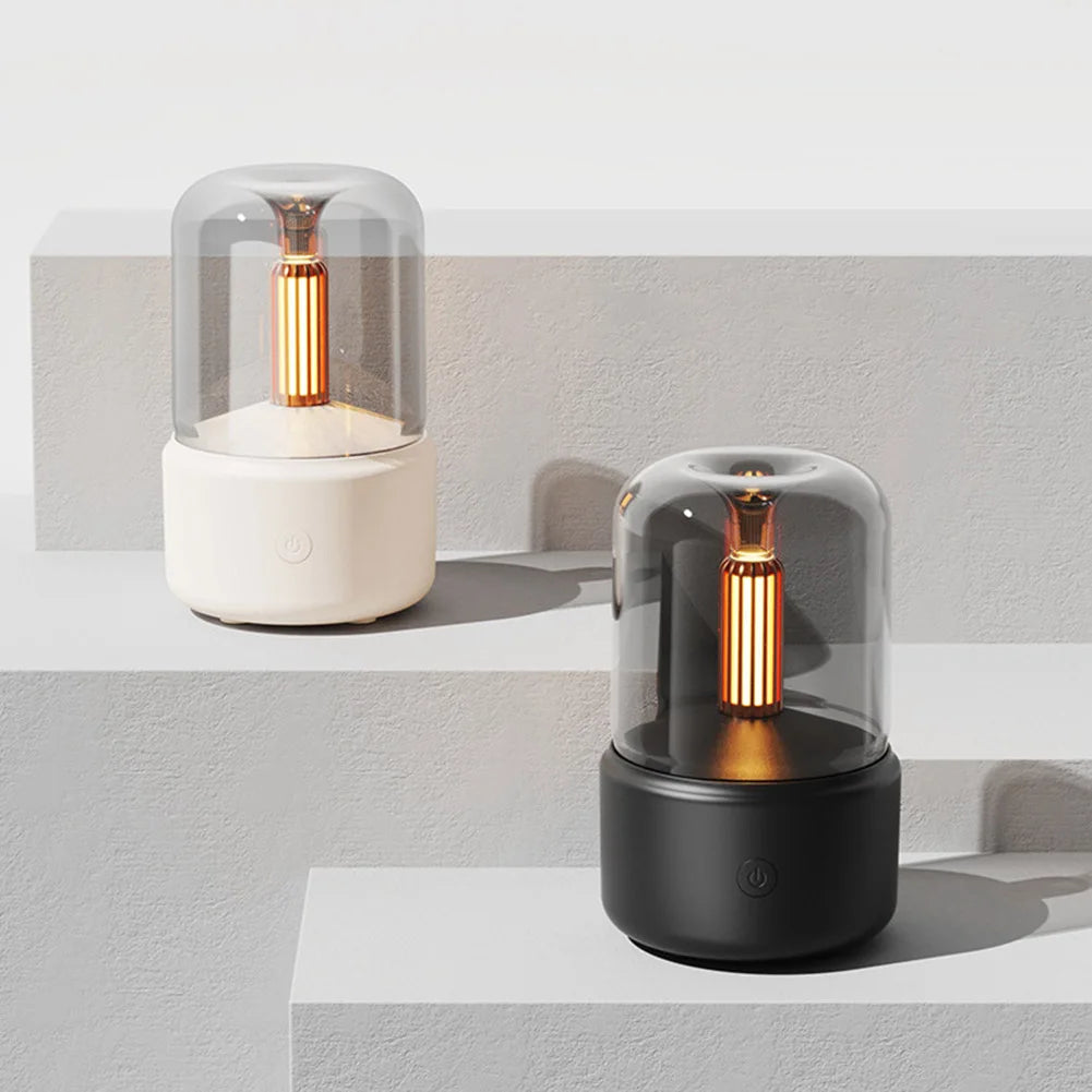 Air Aroma Humidifier with Light Oil Diffuser USB Essential Oil Atomizer Portable Electric Air Humidifier for Home Car