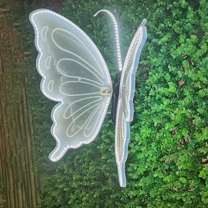1pcs LED Outdoor Simulation Dynamic Static Butterfly Lights for Festival Home Decor Holiday Party DIY Decorations