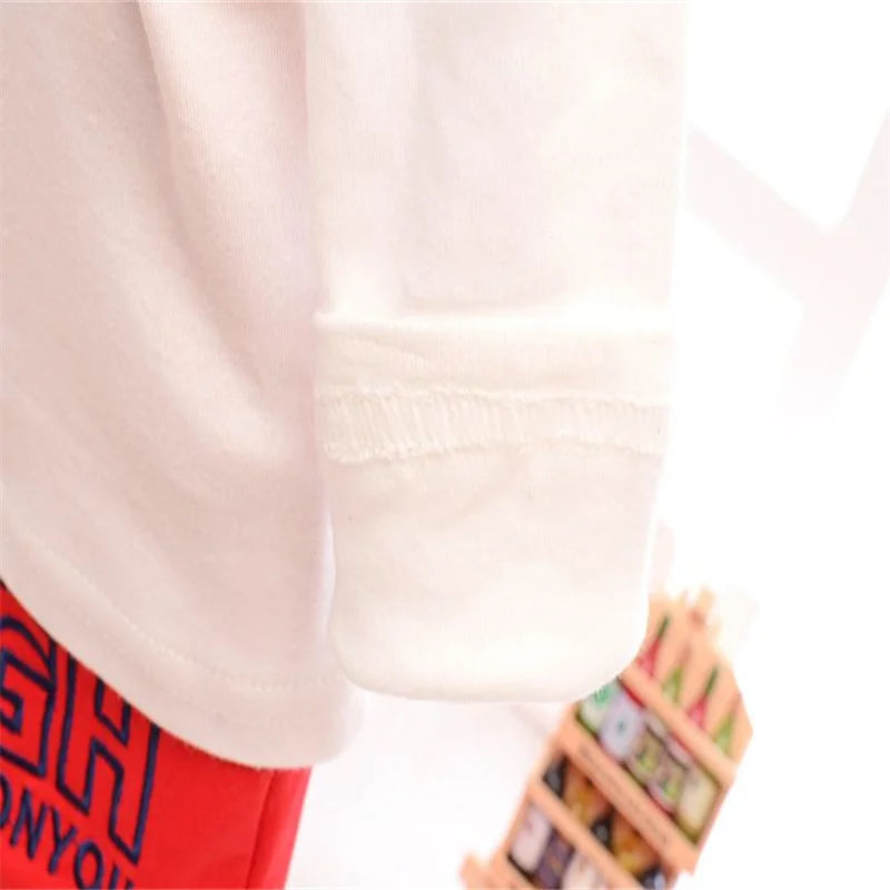 Autumn Toddler Boy Loose Set Digital Printed Coat+T-shirt+Casual Sports Pants 3-Piece Set