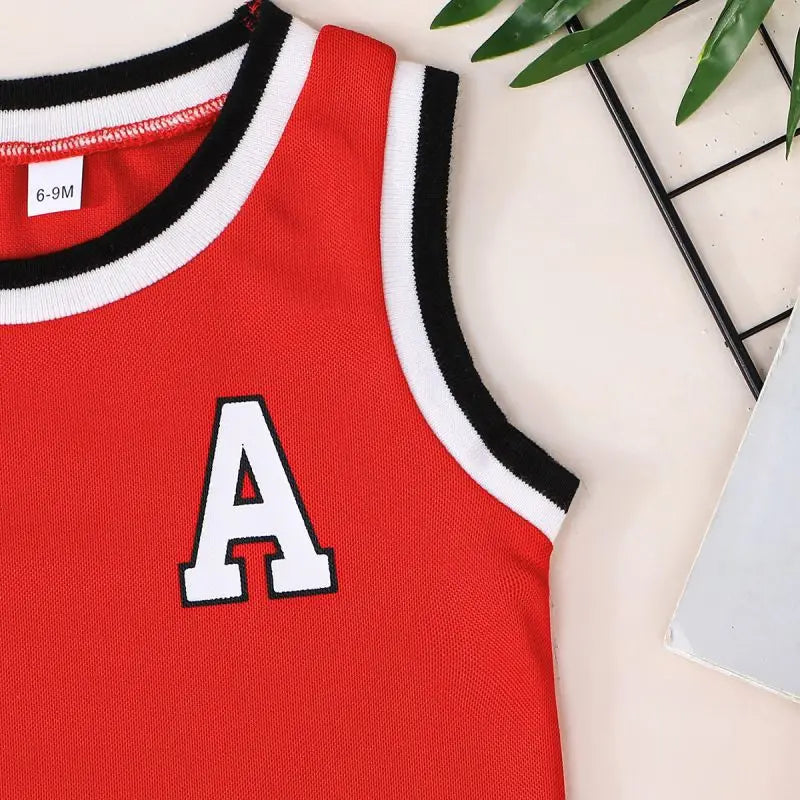2Pcs Children's Summer Basketball Sets Quick-drying Suits Boys Girls Sport Vest+Shorts Teen Casual Sleeveless Outfits