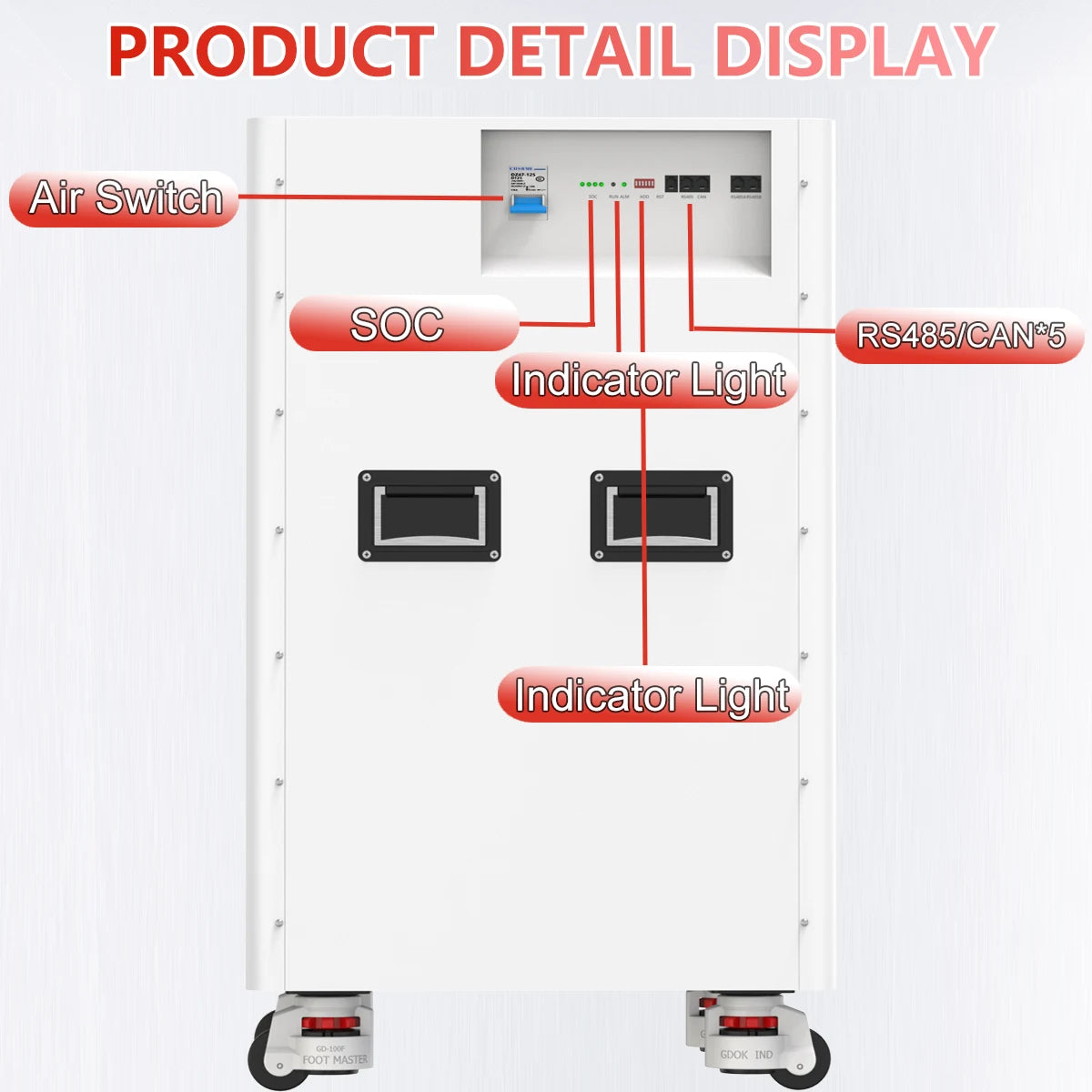 48V 30KW 15KW LiFePO4 600Ah 300Ah Battery Pack 16S 200A BMS Portable Wheeled 51.2V 300Ah 100Ah Lithium battery Ship from EU
