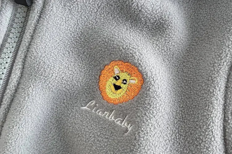 New Children Boys Girls Polar fleece cardigan jacket Winter Kids Warm Hooded Baby Coats Causal Toddler Outerwear