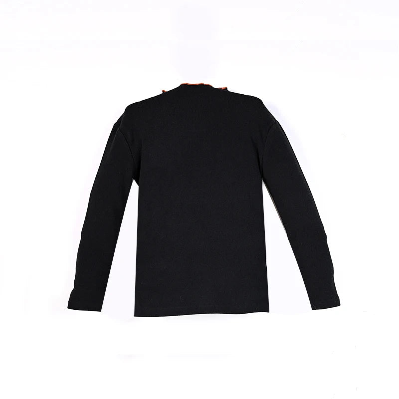 Ali-Plus family clothes set black cotton Mousse cashme plaid girl dress vest shirt black mock neck top plaid for autumn children