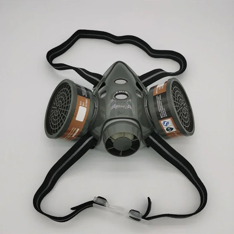 Full/Half Face Gas Mask Safety Fog proof Glasses Set Spray Paint Chemical Pesticide Decoration Formaldehyde Anti-Dust Respirator