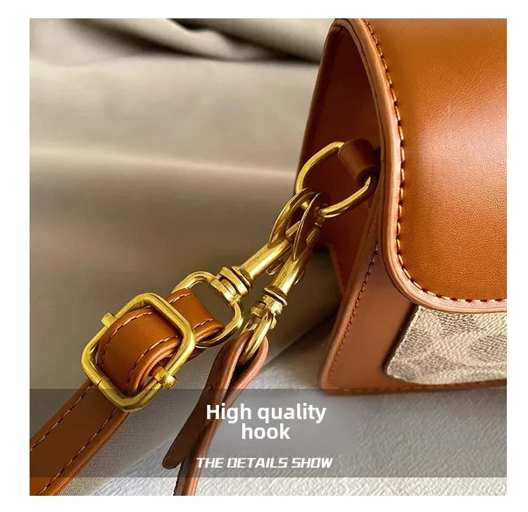 Retro Crossbody Bag Casual Single Shoulder Bag Outdoor Travel Handbag Women's Fashion Trendy Bag Versatile Handbag