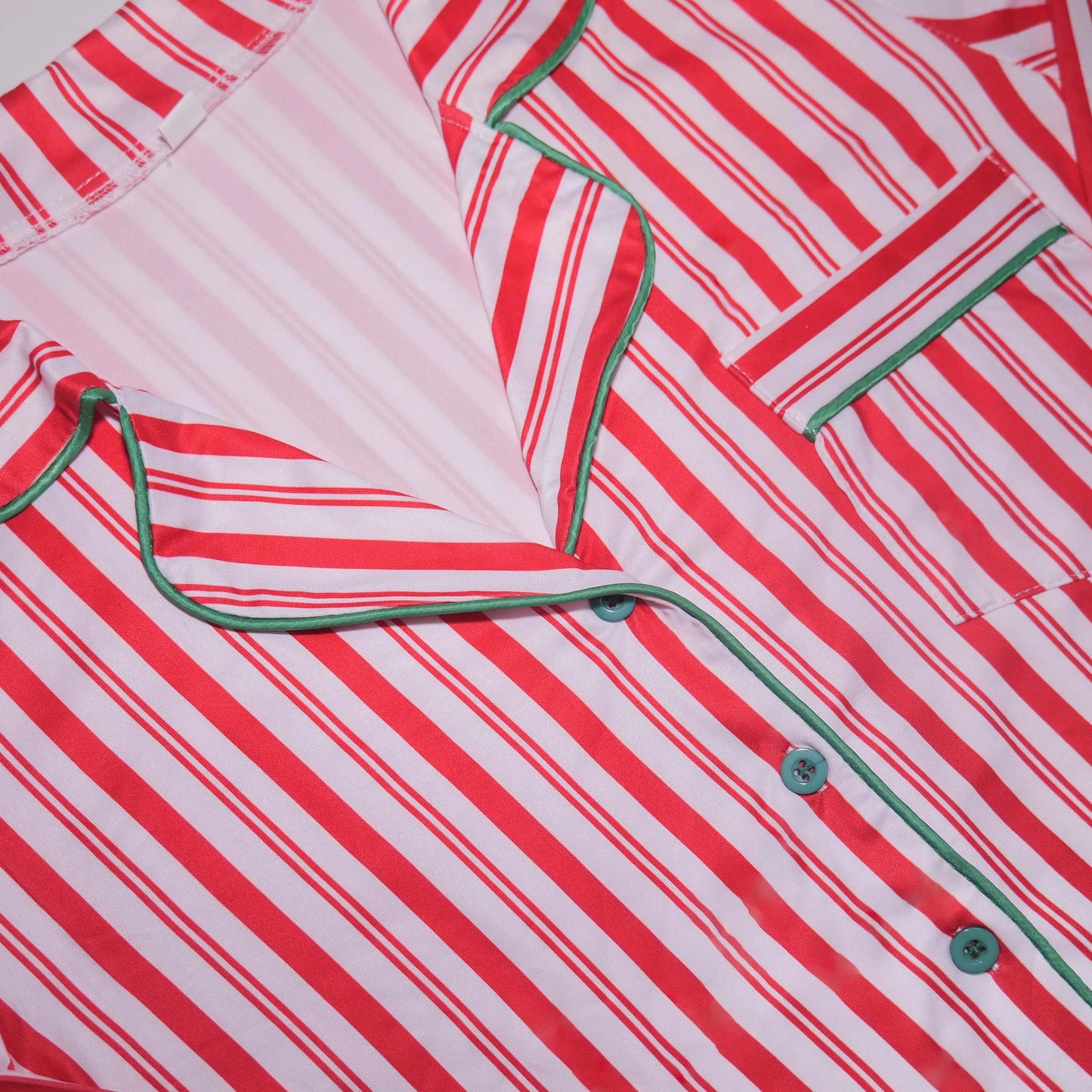 Family Christmas Pajamas Set Striped Print Mother Kids Matching Clothes Button Shirt+Trousers Children Clothing Xmas Look Pijama