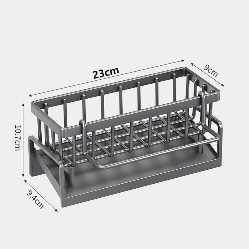 Kitchen Sink Drain Rack Organizer ABS Plastic Self-draining Sink Shelf Soap Sponge Holder Dishcloth Towel Rack filter basket