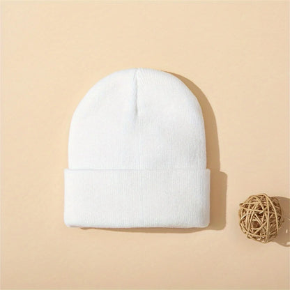 4pcs Baby Hat Knit Cuffed Beanie for Boys and Girls Winter Warm Knitted Beanie Hats for Skiing Outdoor