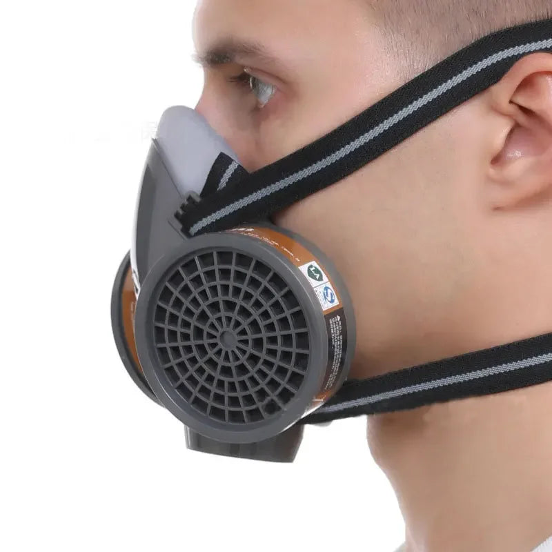 Full/Half Face Gas Mask Safety Fog proof Glasses Set Spray Paint Chemical Pesticide Decoration Formaldehyde Anti-Dust Respirator