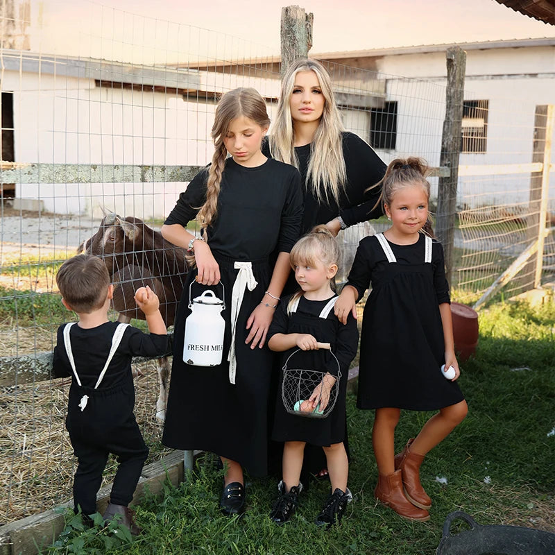 Ali Plus AW25 Cotton Scribbled Collection Baby Toddler Boys Girls Romper Family Matching Clothing