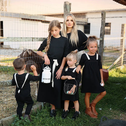 Ali Plus AW25 Cotton Scribbled Collection Baby Toddler Boys Girls Romper Family Matching Clothing