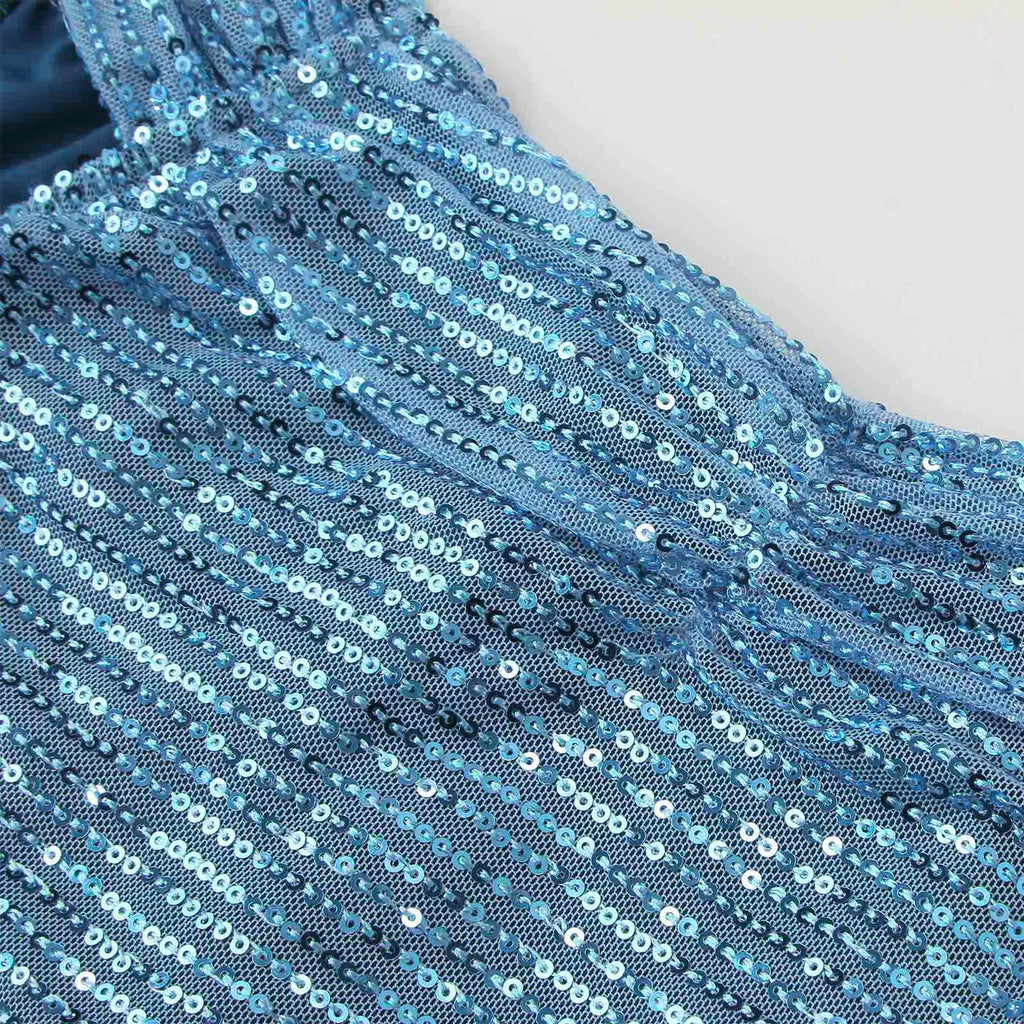 Women's Off Shoulder Prom Dresses Sexy Sequins Sleeveless Solid Floor Length Dress Elegant Bridesmaid Evening Dress Prom Gowns